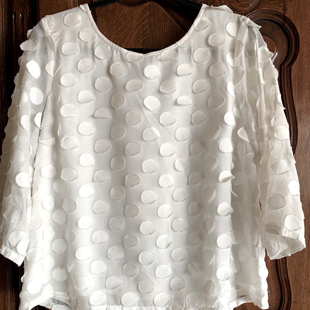 White textured top